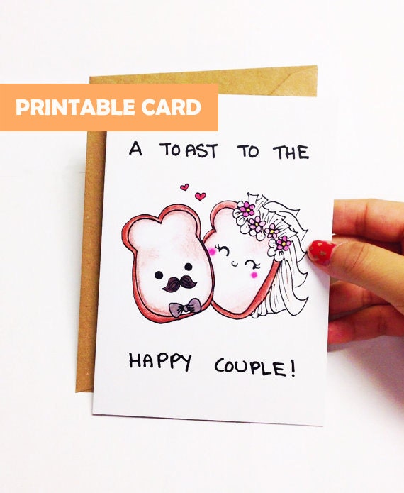 Printable wedding card funny funny Wedding Congratulations