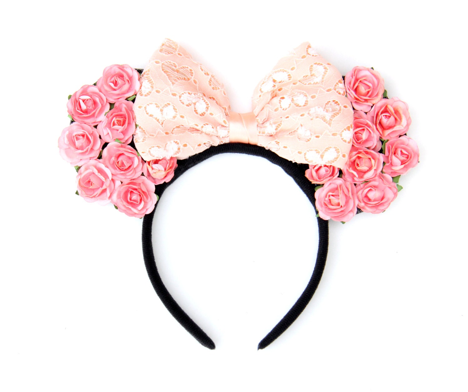 Flower Mickey Ears Flower Mouse Ears Disney Ears Custom by Ulous