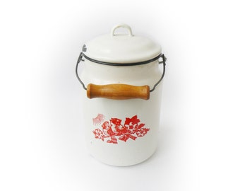 Milk Can, Soviet Milk Can, Milk Container, Enamel Milk Can, Vintage Milk Can, Collectibles, Vintage, USSR, Vintage Enamel Can Milk Jug