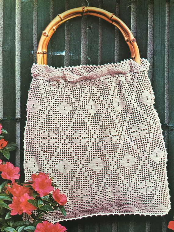 Vintage Boho Filet Bag Crochet Pattern