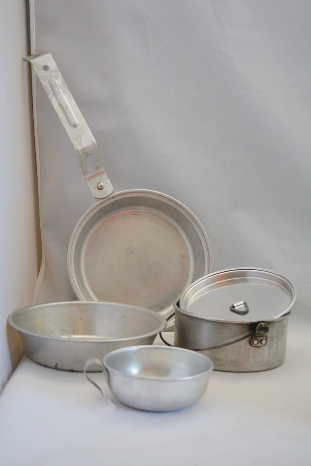 Vintage Girl Scout Mess Kit Girl Scout Mess Kit Aluminum