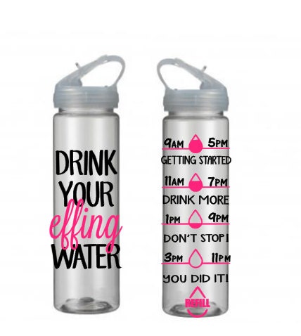 Motivational Water Bottle Water Tracking by SiplySophisticated