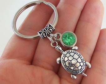 Turtle keychain, sea turtle key chain, seaturtle keyring, turtle key ring, beach accessories, car key ring, car accessories, tortoise charm