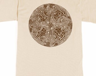Celtic T-shirt - Men's Book of Kells Shirt - Celtic Knot - graphic t shirt