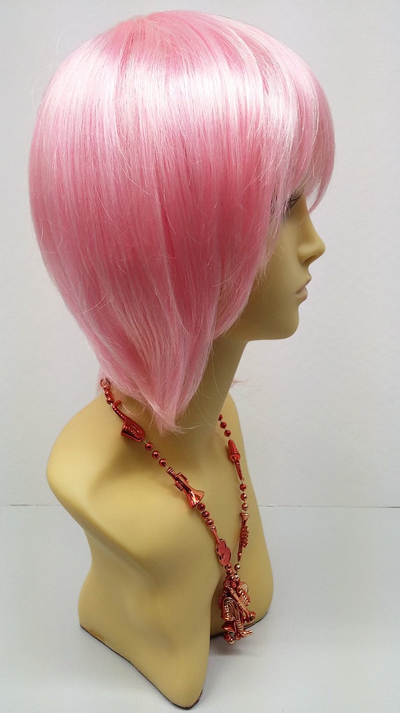 Short Pink Anime Wig / Free Shipping!! Inu x Boku SS Karuta Wig