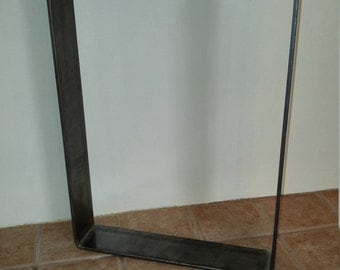 3 inch U shape dining table flat bar bent steel metal coffee table legs
