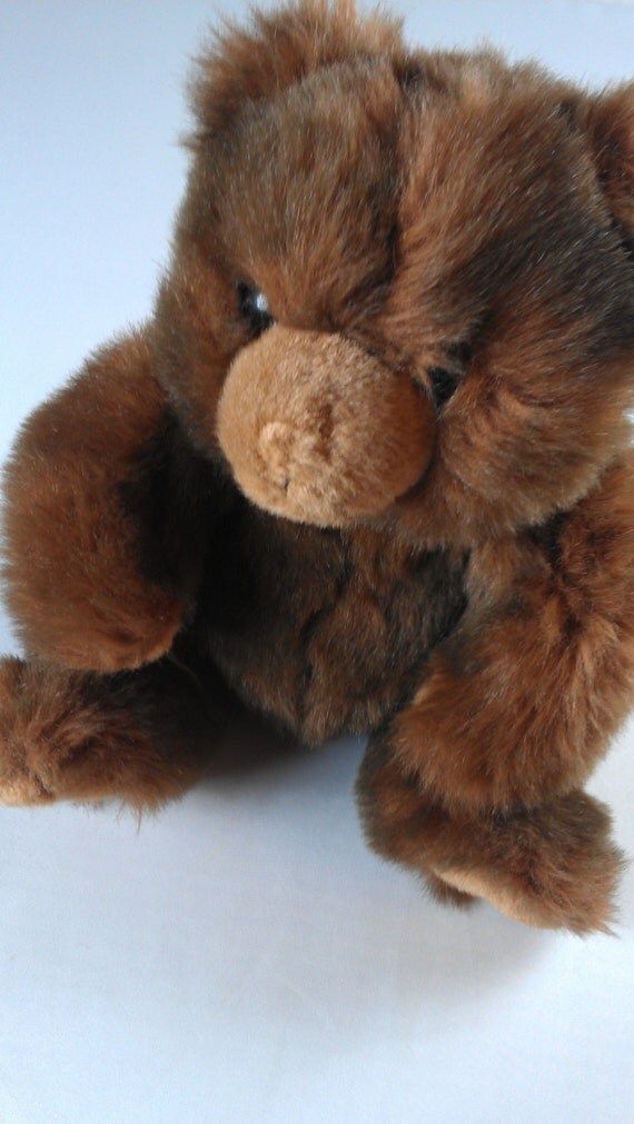 ty brown bear stuffed animal