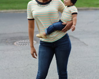 Mommy and me shirts, baby girl t-shirt, matching outfit, mommy and me outfits, mommy and me clothing,mommy and me tops, peach shirt