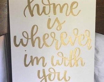 Gold Leaf Lettering Etsy