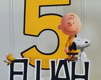 Charlie Brown cake topper, peanuts cake topper, Charlie Brown cake, Snoopy cake topper, Peanuts Cake, Charlie Brown party supplies, Snoopy