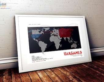 WarGames Movie Poster- High Quality Art Print - Landscape Version (war games)