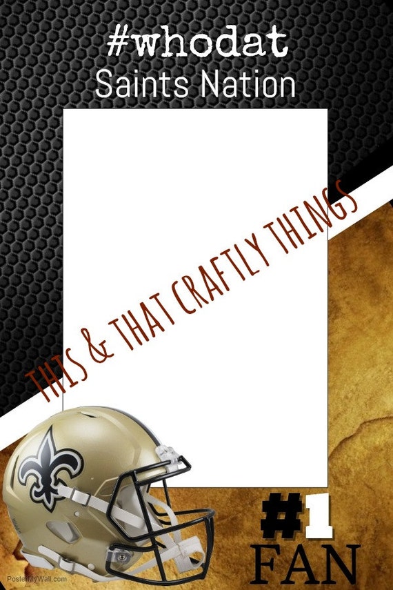 New Orleans Saints Football Party Prop Frame
