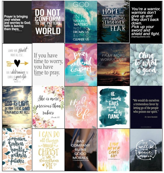 Spiritual Christian Planner Stickers use w/ EC Vertical