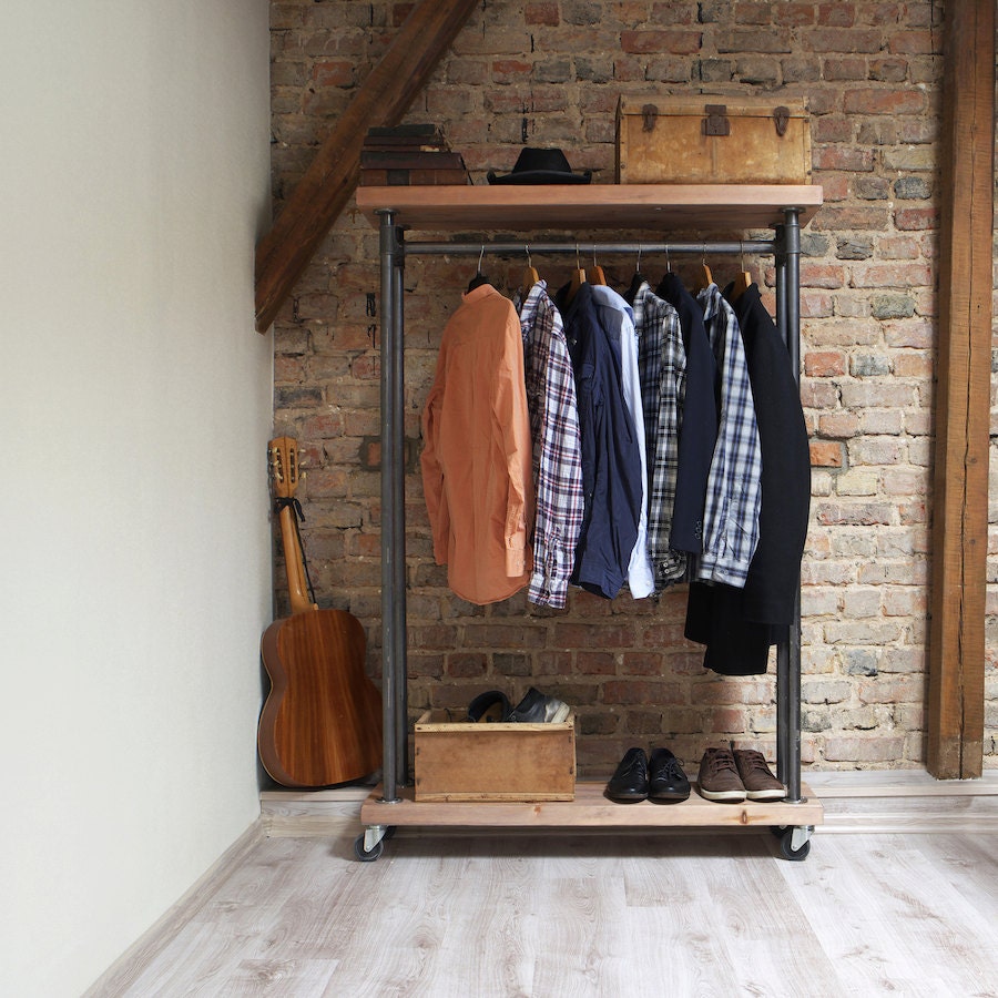 Industrial Shelving Clothes Rail