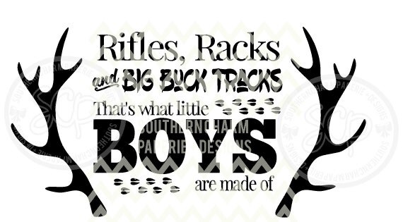 Download What Little Boys Are Made of DEER HUNTING VERSION Svg Cutting