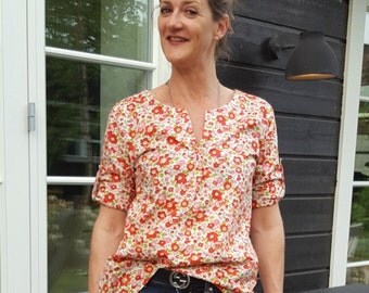 Sewing patterns tunic PDF pattern for women|Tunic PDF sewing pattern for women|Womens tunic sewing pattern|Boho tunic PDF pattern women
