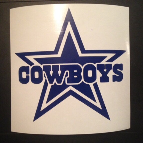 Dallas Cowboys w/Star vinyl decal Available in by 702IslandDecals