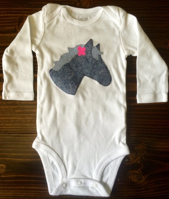 Items similar to Horse Onesie, Horse Head Onesie, Equestrian Onesie