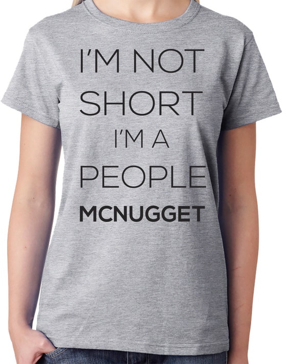 Funny Adult T Shirt I'm Not Short I'm a People by threadedtees