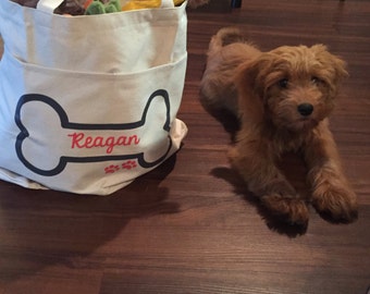 Dog Travel Bag.Dog Overnight Bag.Dog Tote Bag.Pet Travel Bag. Personalized Pet Travel Bag.Canvas Tote Bag.For Pet Parent.Gifts for Pets