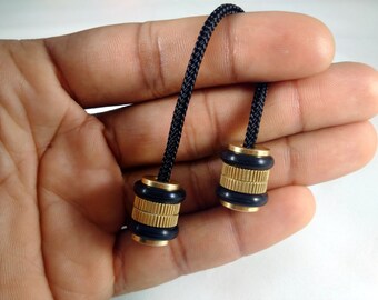 Begleri Worry Beads Brass with Rubber O-rings Skill Toy Fidget Toy Stress Toy (Choose Your Cord)