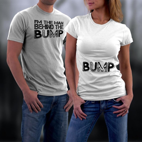 his and hers pregnancy announcement shirts