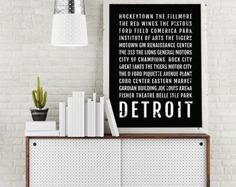 Detroit Wall Art detroit wall art | etsy Detroit Wall Art detroit wall art | etsy