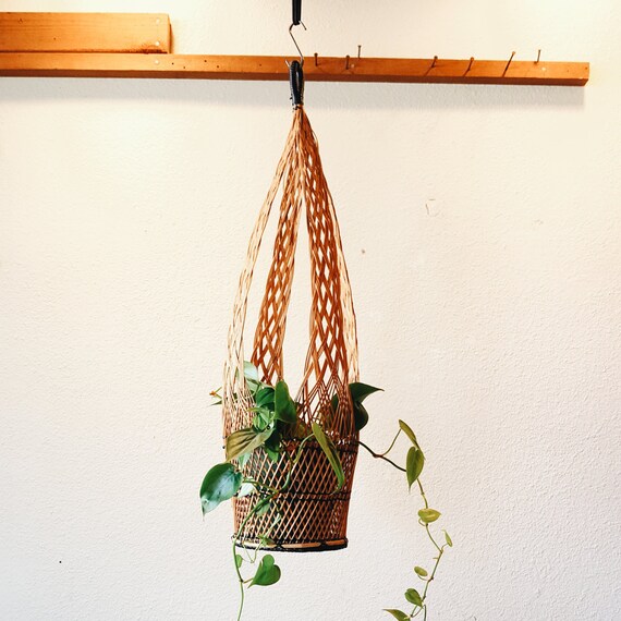 Woven basket Bohemian Plant Hanger Braided wicker