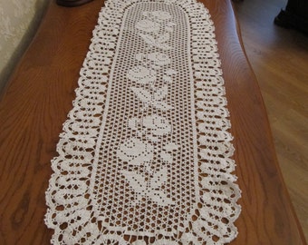 New Crochet Doily Runner /purple Doilies / Table Topper /home Decor