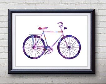 Bicycle painting | Etsy