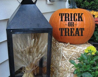 Pumpkin Decals | Halloween decor | Trick or Treat Pumpkin Decals | Trick or Treat Halloween Decal | Fall | Pumpkin Decor | Holiday Stickers