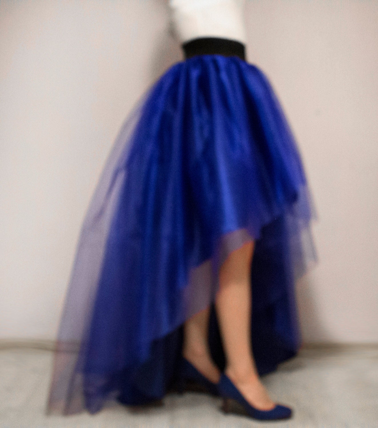 FOLOBE New Arrival plus size Custom Made 4 layer tulle skirt high low multi colors Long Tulle 