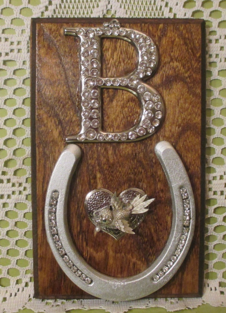 Horseshoe Authentic With B Initial Wall By Riverripples