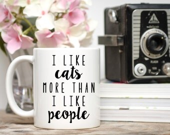Cat Coffee Mug, Cat Lover Gift, Cat Gift, Kitty Mug, Meow Mug, Cat Owner Gift, Cute Cat Mug, Funny Cat Mug, Crazy Cat Lady Mug, Cat Gifts