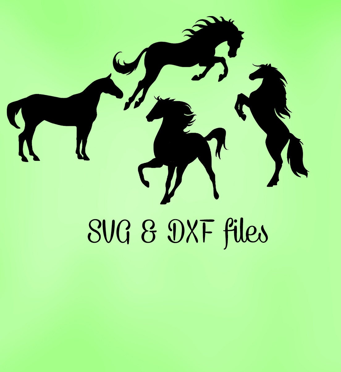 Horse Svg cut files DXF Rodeo SVG Cutting Template Studio3