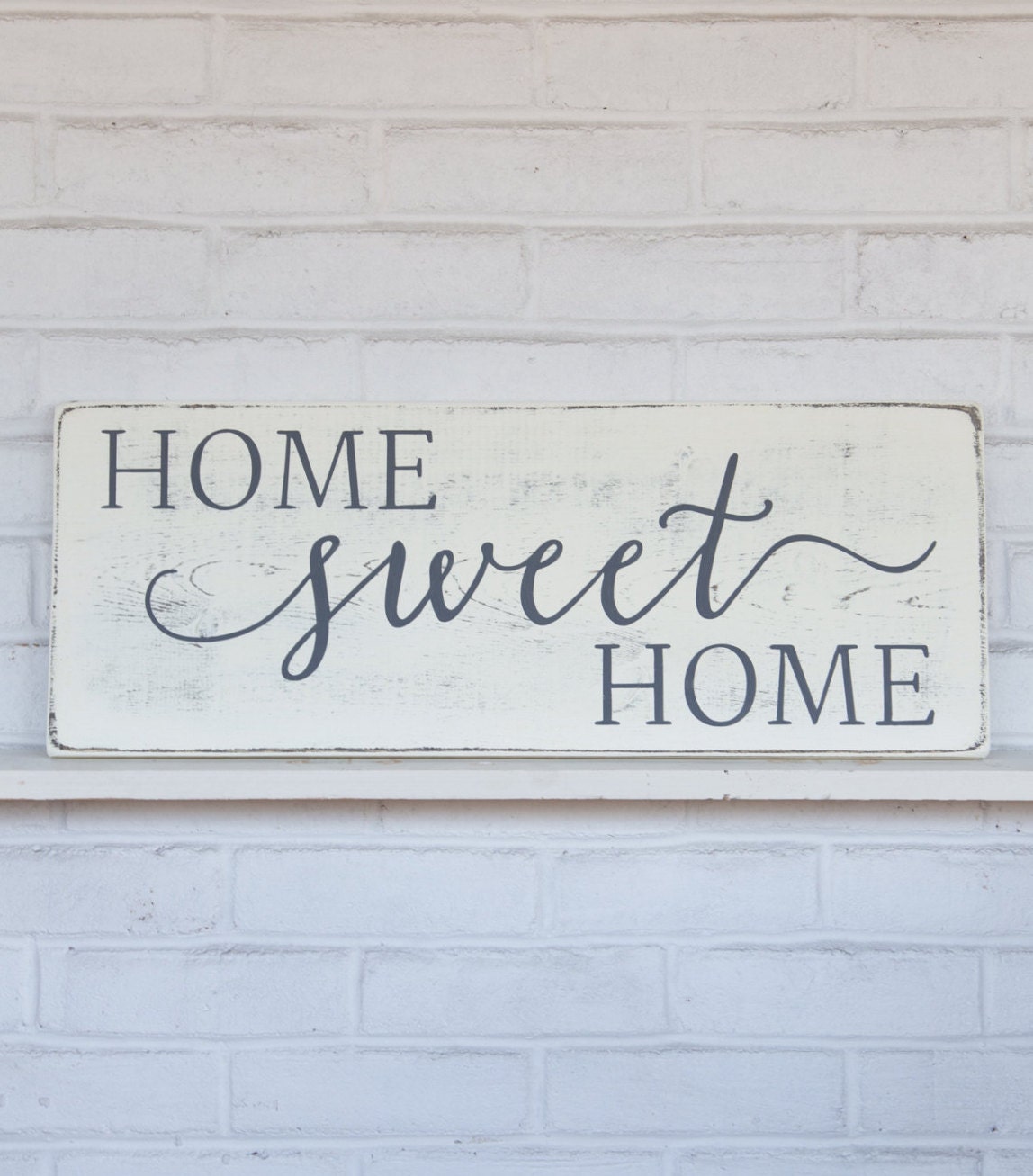 Home sweet home rustic wood sign rustic wall decor