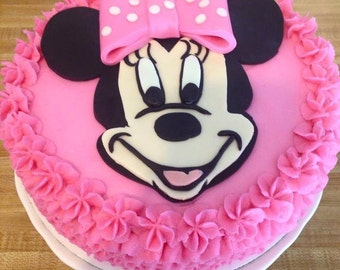 Items similar to Minnie Mouse Inspired Cake Topper on Etsy
