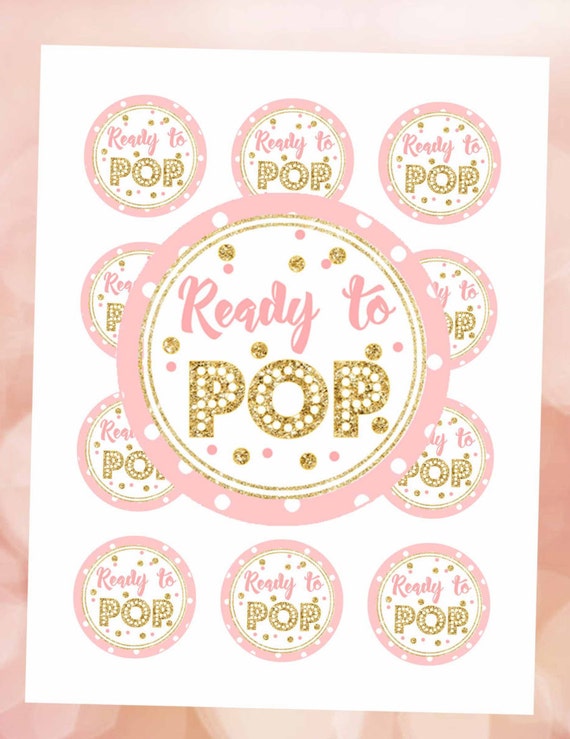 Ready to Pop Sticker Pink and Gold 2 Ready to Pop