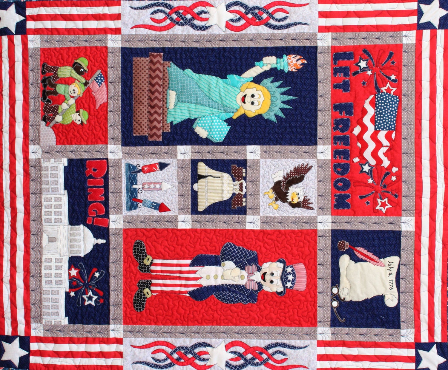 Let Freedom Ring Quilt Pattern by Quilture on Etsy