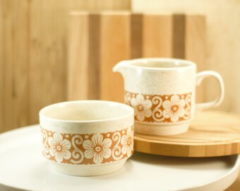 Vintage Biltons Made in England Cream and Sugar Bowl Set