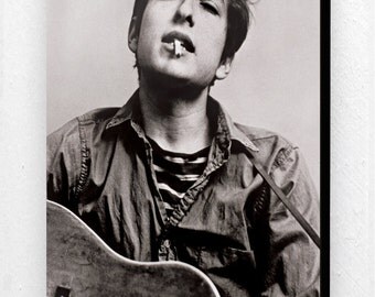 Bob Dylan Guitar Poster