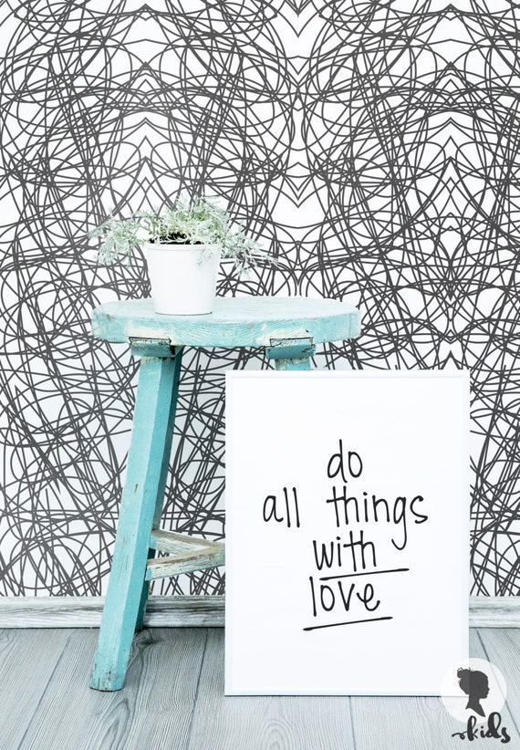 Scratch Pattern Wall Mural / Traditional or Removable