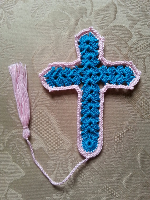 Items similar to Custom Cross bookmarks, crocheted bookmarks, page ...