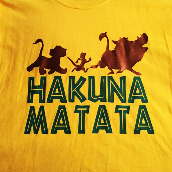 hakuna matata shirt etsy