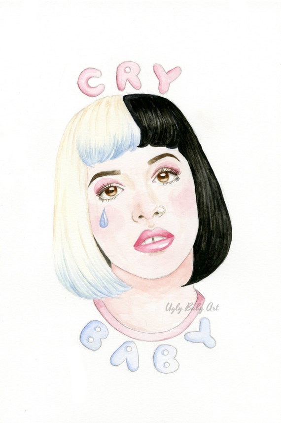 Melanie Martinez Cry Baby watercolor illustration by UglyBabyArt