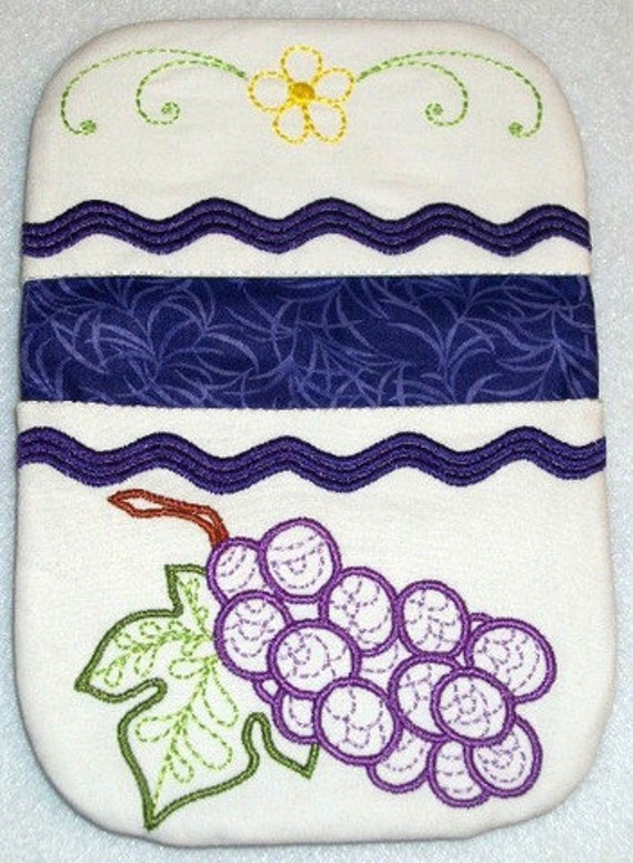 Decorated Fruit Pot Holders 11 Machine Embroidery Designs