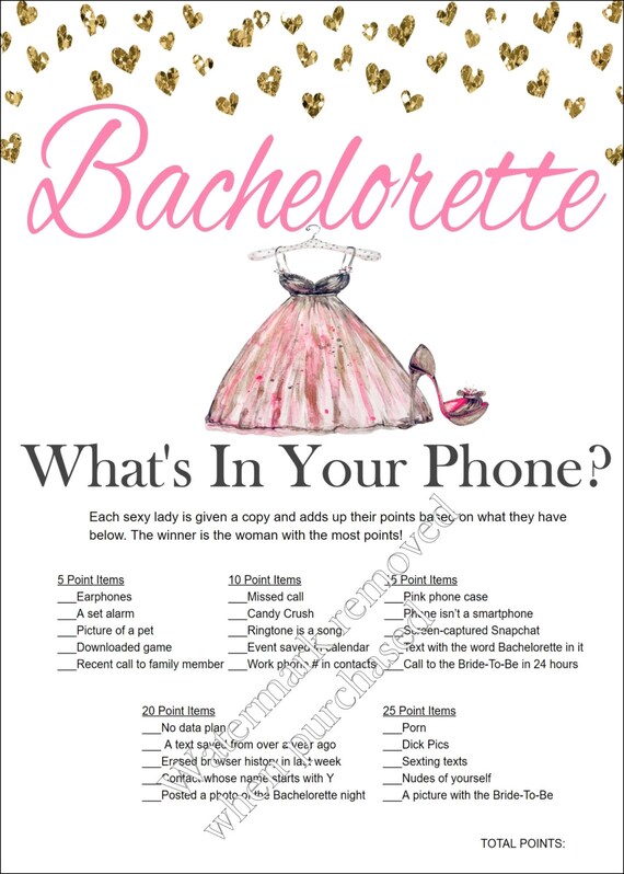 Whats In Your Phone Bachelorette Game By SparklingEverAfters whats-in-your-phone-bachelorette-game-by-sparklingeverafters