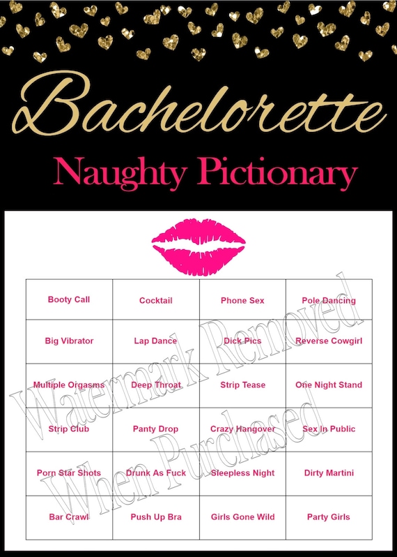 Bachelorette Party Games Dirty Pictionary by SparklingEverAfters
