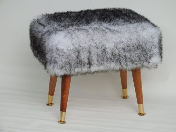 Faux Fur Foot Stool