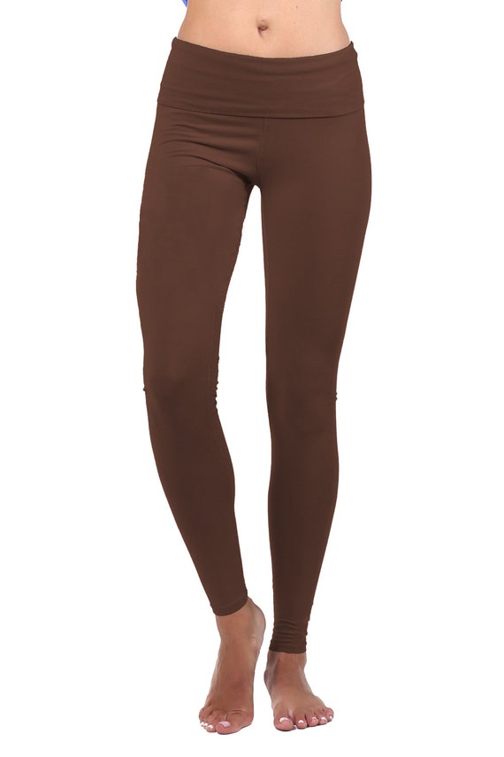 6 Day Womens Brown Workout Pants with Comfort Workout Clothes